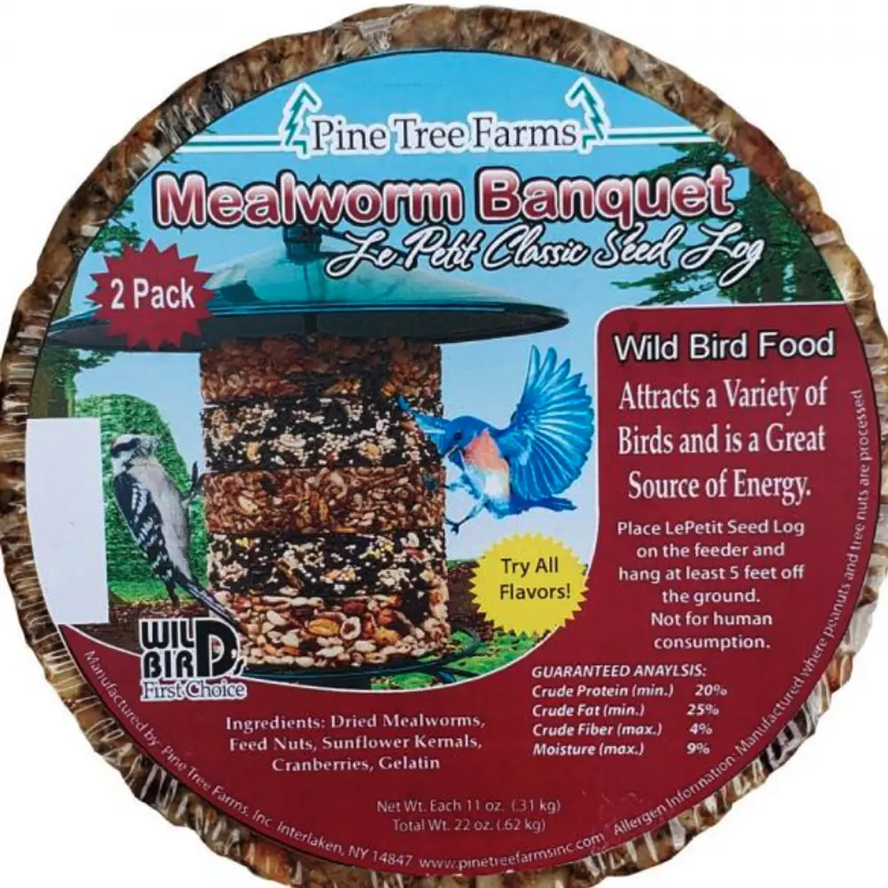 Le Petit Mealworm Classic Seed Log 2 pack